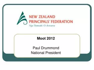 Moot 2012 Paul Drummond National President