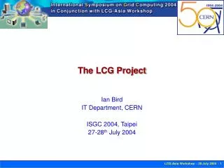 The LCG Project