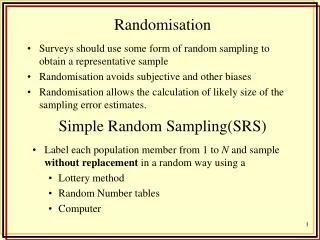 Randomisation