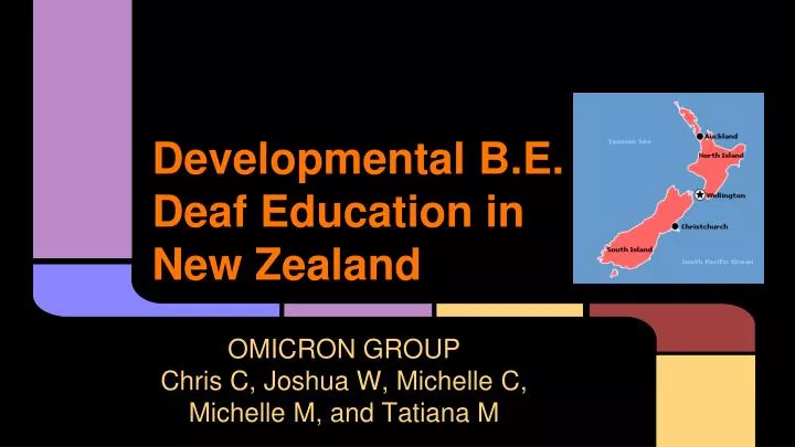 developmental b e deaf education in new zealand