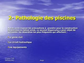 2 pathologie des piscines