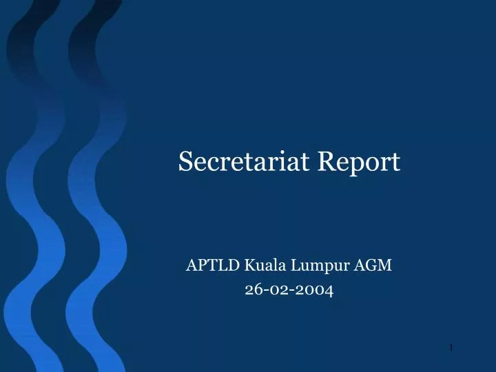 secretariat report