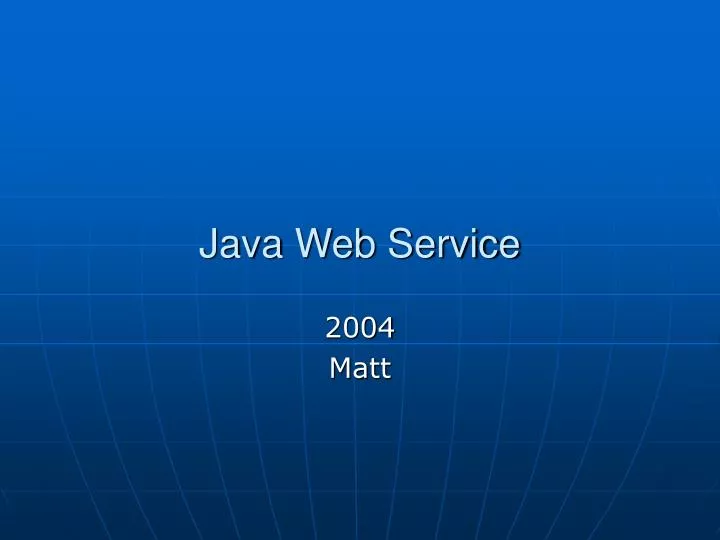 java web service