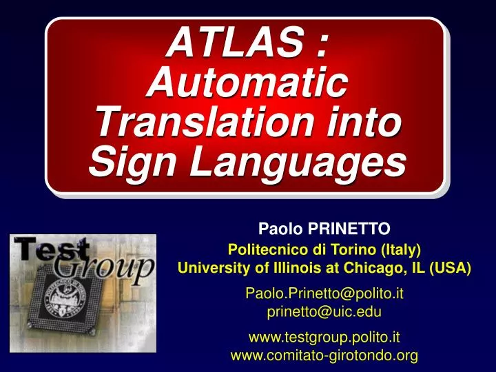 atlas automatic translation into sign languages