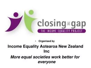 Organised by Income Equality Aotearoa New Zealand Inc