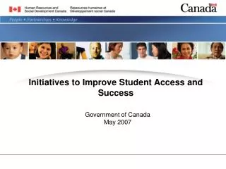 Initiatives to Improve Student Access and Success