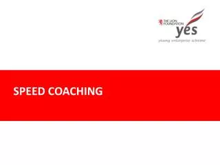 Speed coaching