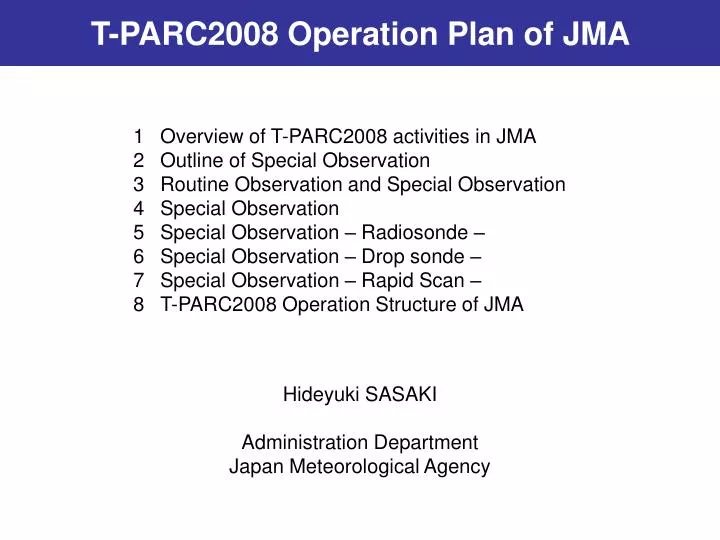 t parc2008 operation plan of jma