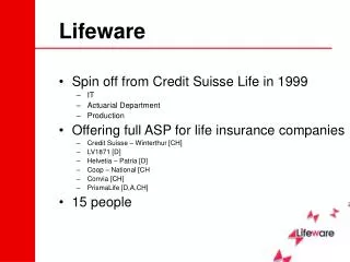 Lifeware