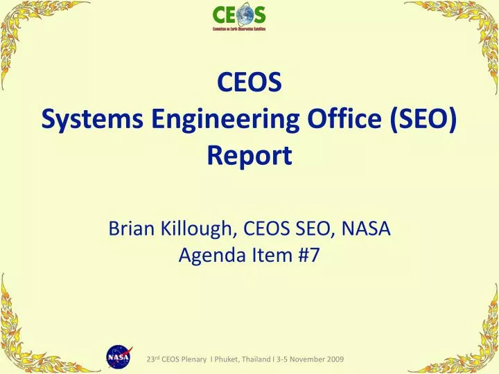 ceos systems engineering office seo report