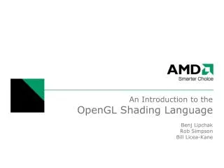 An Introduction to the OpenGL Shading Language