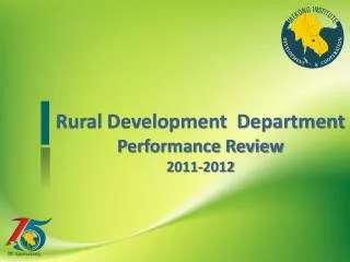 Rural Development Department Performance Review 2011-2012