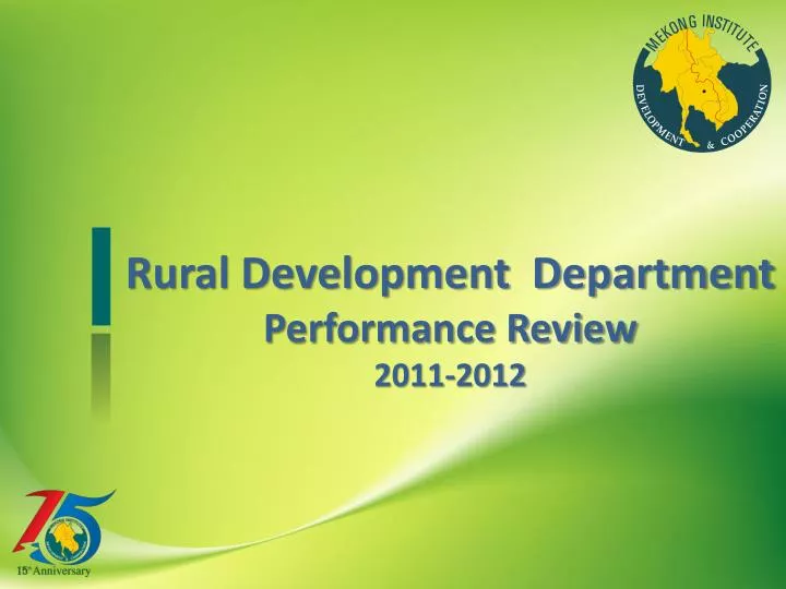 rural development department performance review 2011 2012