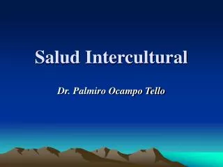 salud intercultural