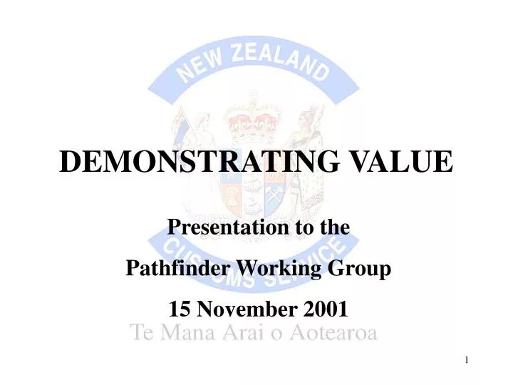demonstrating value