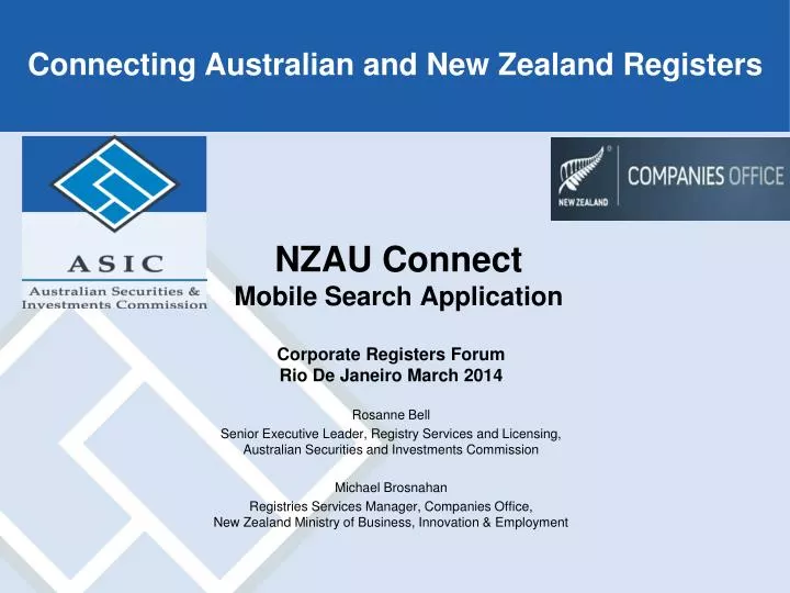 nzau connect mobile search application