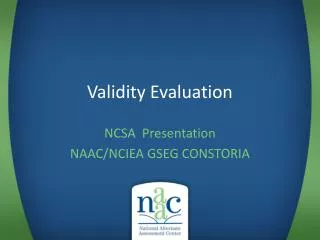 Validity Evaluation