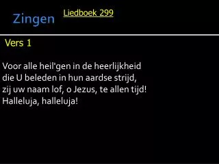 zingen