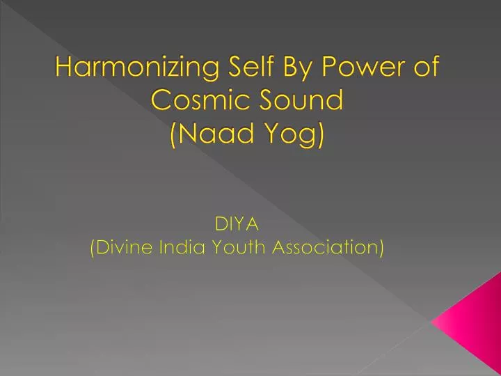 harmonizing self by power of cosmic sound naad yog