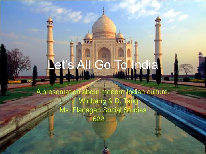 let s all go to india
