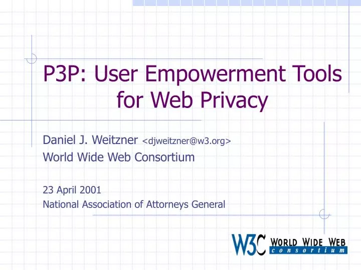 p3p user empowerment tools for web privacy