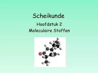 scheikunde