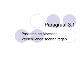 paragraaf 3 1