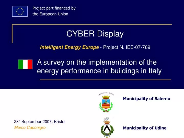cyber display intelligent energy europe project n iee 07 769