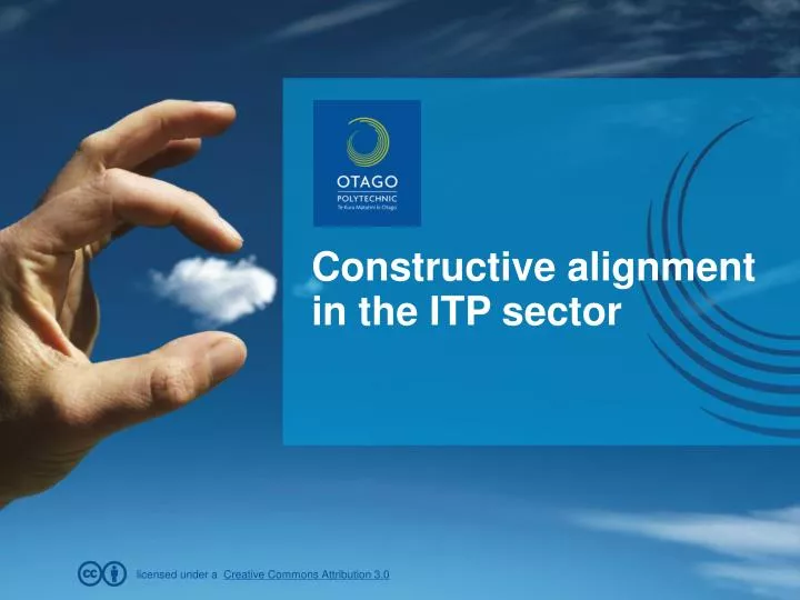 constructive alignment in the itp sector