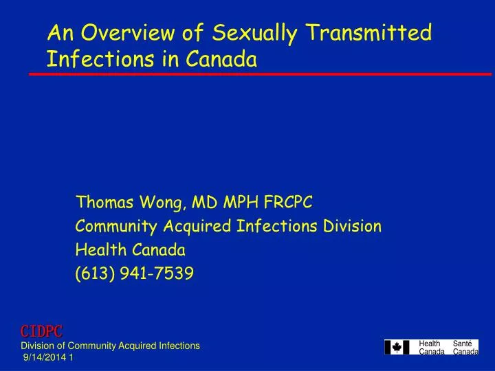 an overview of sexually transmitted infections in canada