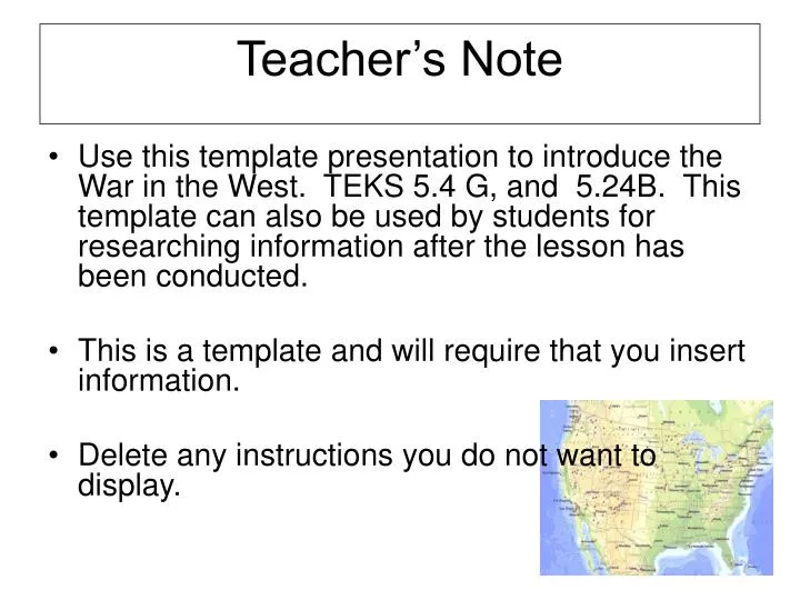 teacher s note