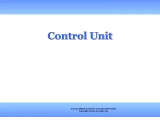 control unit