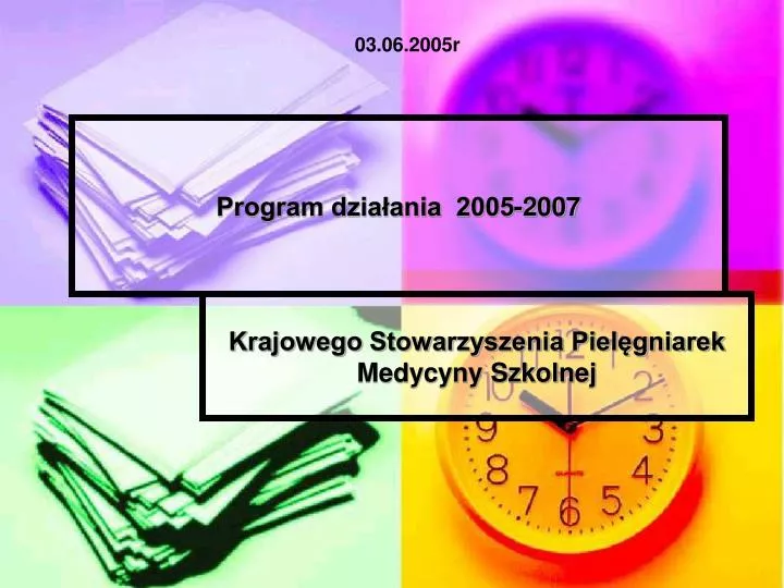 program dzia ania 2005 2007