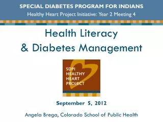 Health Literacy &amp; Diabetes Management