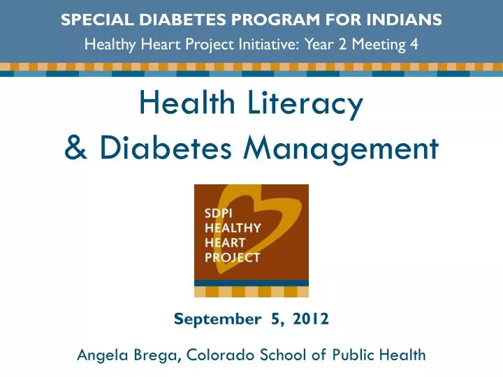 health literacy diabetes management