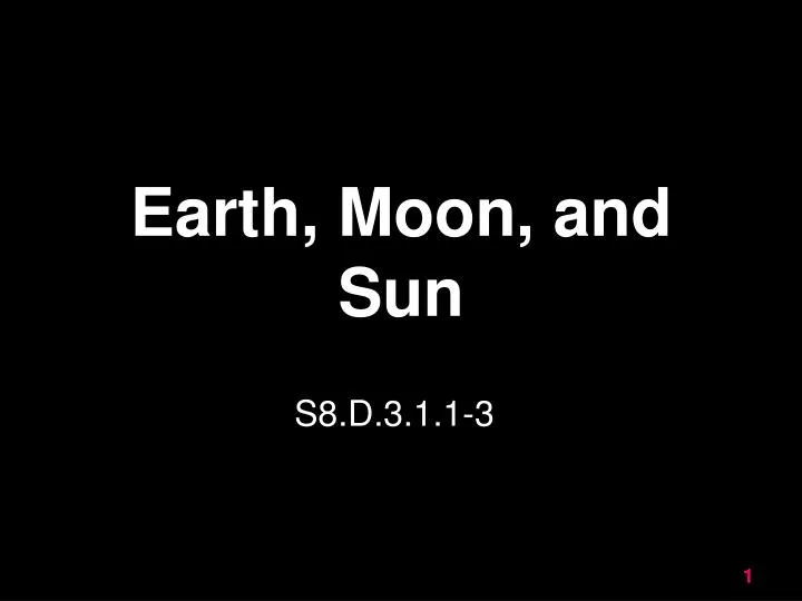 earth moon and sun