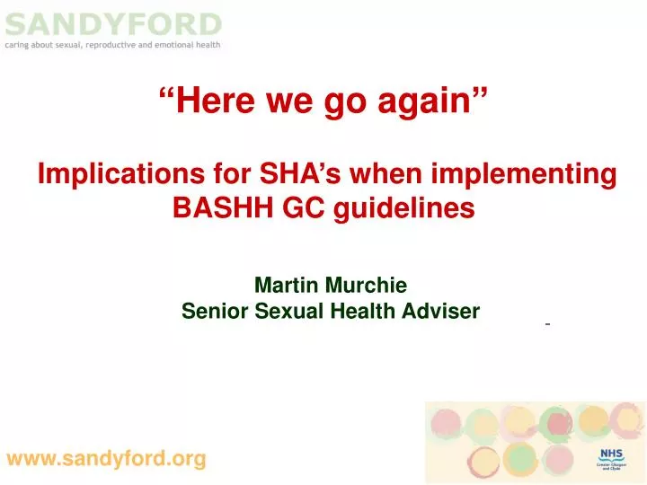 here we go again implications for sha s when implementing bashh gc guidelines