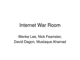 Internet War Room