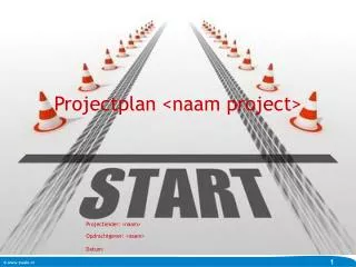 projectplan naam project