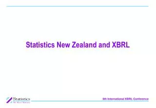 Statistics New Zealand and XBRL