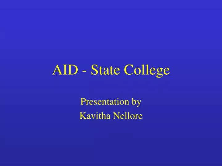 aid state college