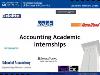 Accounting Academic Internships
