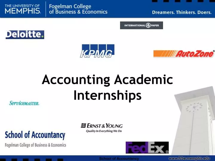 accounting academic internships