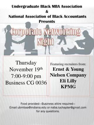 Undergraduate Black MBA Association &amp; National Association of Black Accountants Presents
