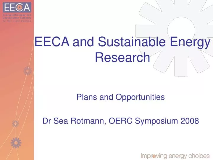 eeca and sustainable energy research