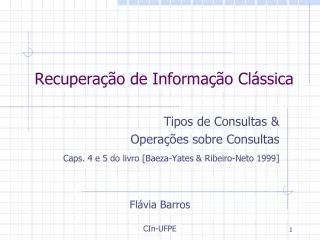 recupera o de informa o cl ssica