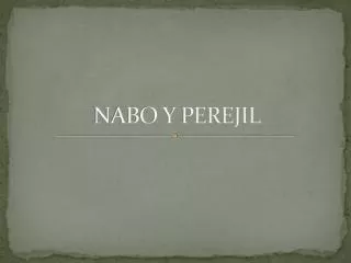 nabo y perejil