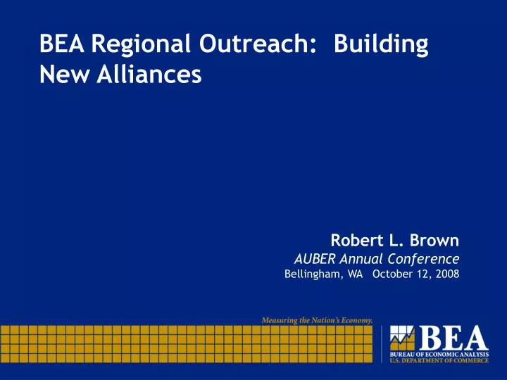 bea regional outreach building new alliances