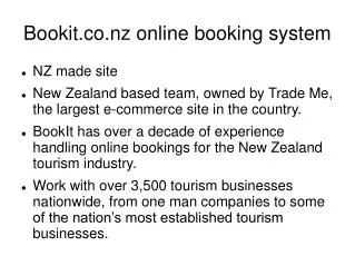 Bookit online booking system
