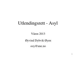 utlendingsrett asyl